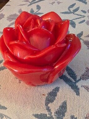 Handcrafted Rose Accent Jar